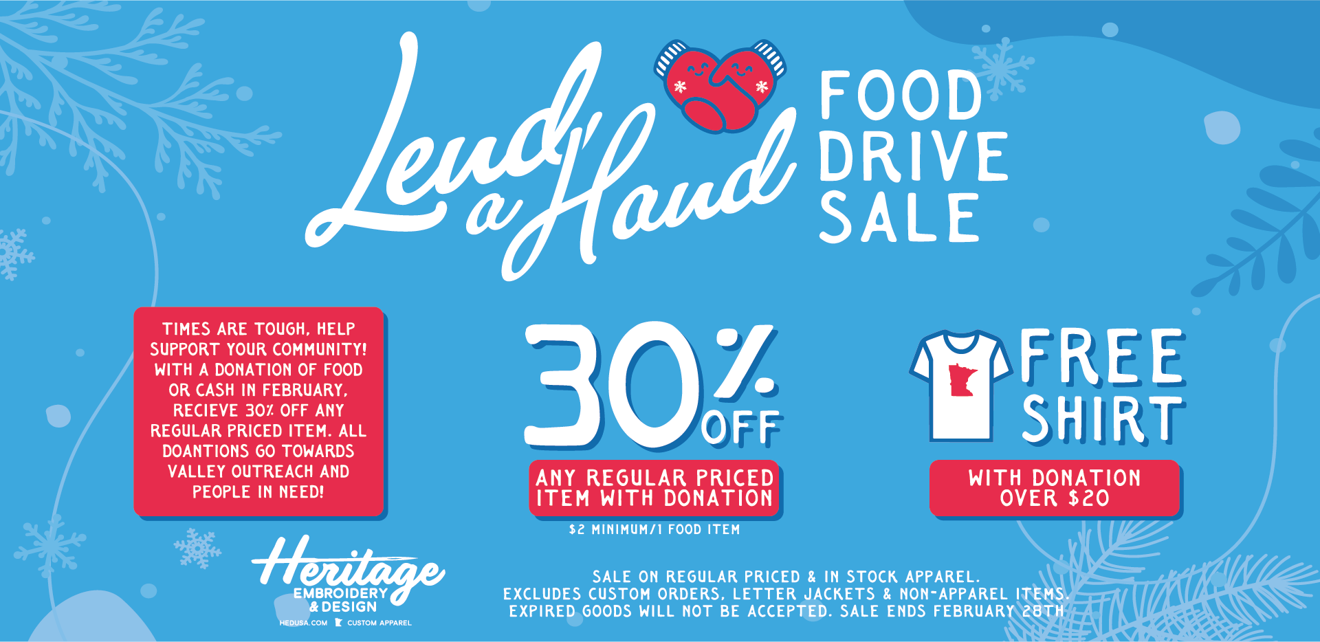 2026 Food Drive Sale