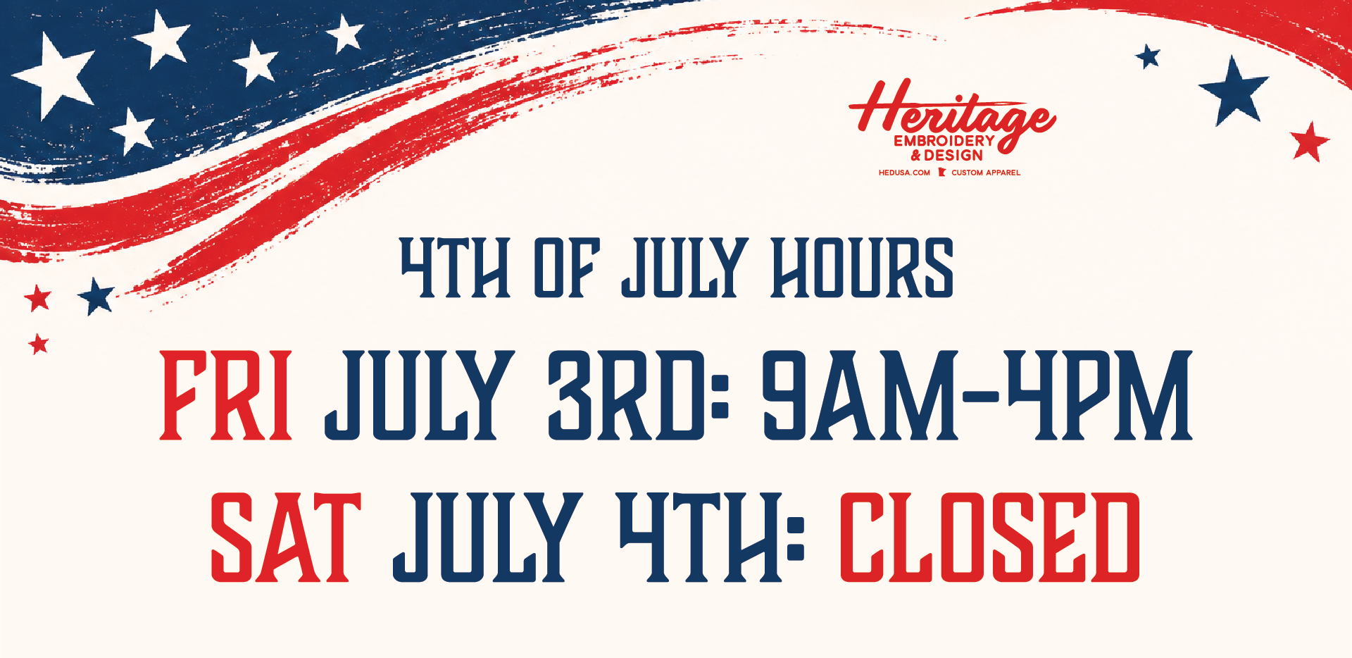 2026 July 4th Hours